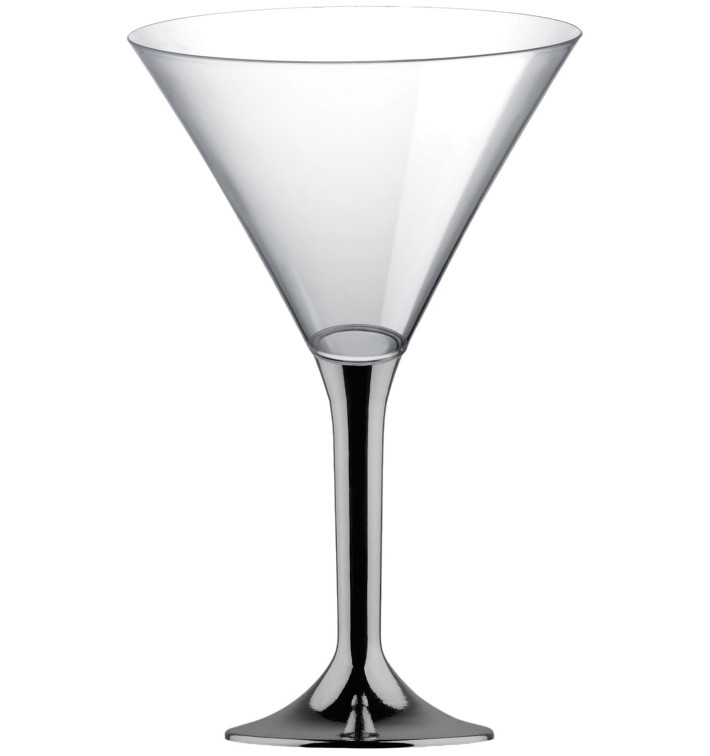 Plastic stamglas Cocktail niquel chroom 185ml 2P (40 stuks) Plastic stamglas Cocktail niquel chroom 185ml 2P (40 stuks)