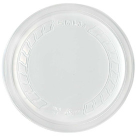 Couvercle Plastique PP "Deli" Translucide Ø120mm (50 Unités)