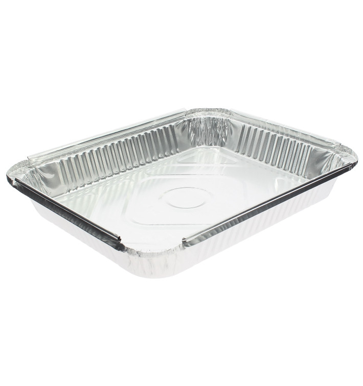 Barquette Aluminium 2400ml 325x250x38mm (100 Utés) Barquette Aluminium 2400ml 325x250x38mm (100 Utés)