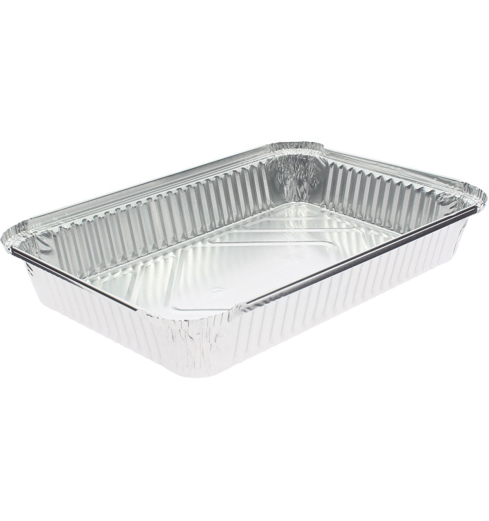 Barquette Aluminium 2200ml 315x210x46mm (500 Unités) Barquette Aluminium 2200ml 315x210x46mm (500 Unités)