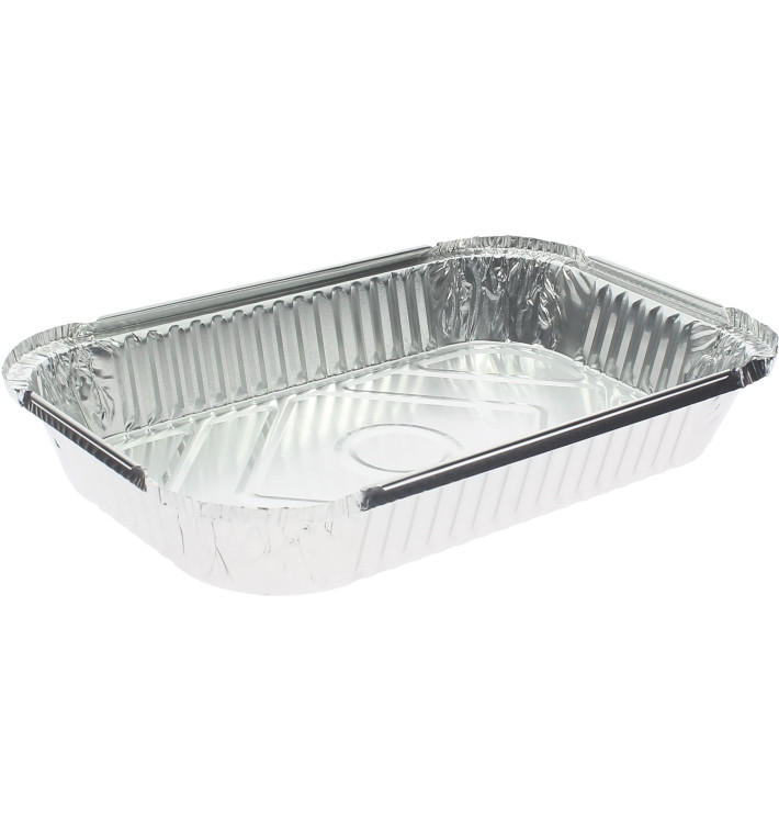 Barquette Aluminium 1500ml 280x180x37mm (100 Unités) Barquette Aluminium 1500ml 280x180x37mm (100 Unités)