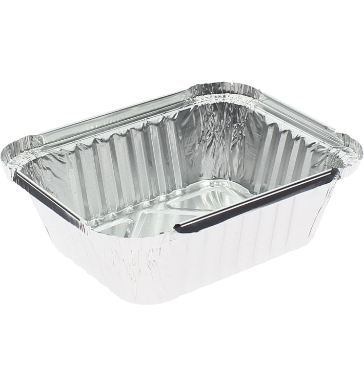 Barquette Aluminium 475ml 146x121x40mm (100 Unités) Barquette Aluminium 475ml 146x121x40mm (100 Unités)