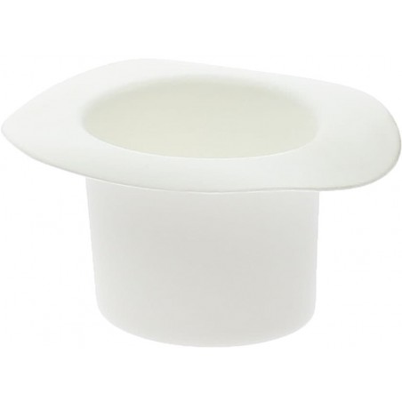 Plastic Proeving Kom met hoed design PP "Hot voorm" wit 60ml (144 stuks)