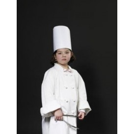 Toque Cuisinier Continental Enfant Papier Blanc (25 unités)