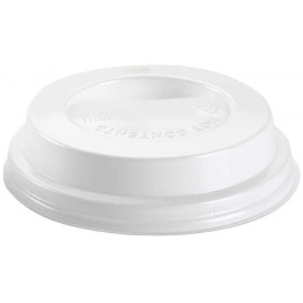 Couvercle Perforé Plastique PS Blanc Ø8,0cm (100 Unités)