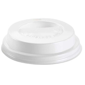 Couvercle avec passage Gobelet Carton 6 et 8oz Ø7,9cm (1.000 Unités)