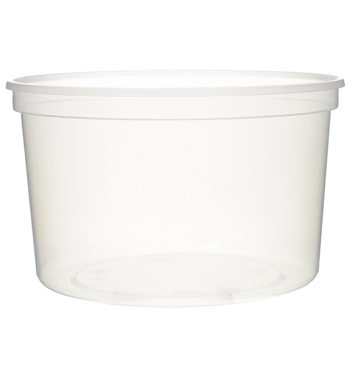 Pot en Plastique Transparent 500ml Ø11,5cm (500 Utés) 