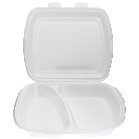Boîte en FOAM 2 Compartiments 240x210x70mm (250 Unités)