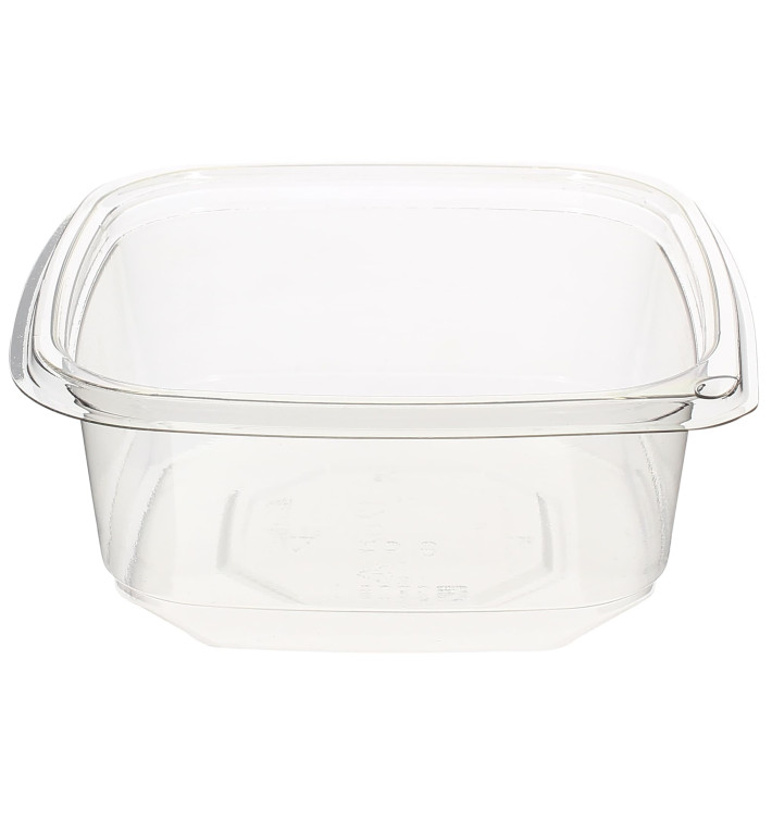 Plastic deli Container PET onverbrekelijk 375ml 12x12x4cm (50 stuks) Plastic deli Container PET onverbrekelijk 375ml 12x12x4cm (50 stuks)