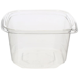 Plastic deli Container PET onverbrekelijk 600ml 12x12x7cm (1000 stuks)