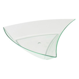 Saucières Triangle Vert transp.12,5 x 12 x 2cm (12 Utés)