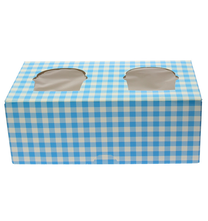 Papieren Cake vorm zak 2 Slot blauw 19,5x10x7,5cm (20 stuks) Papieren Cake vorm zak 2 Slot blauw 19,5x10x7,5cm (20 stuks)