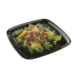 Plastic dienblad Vierkant Hard zwart 30x30cm (5 stuks) 