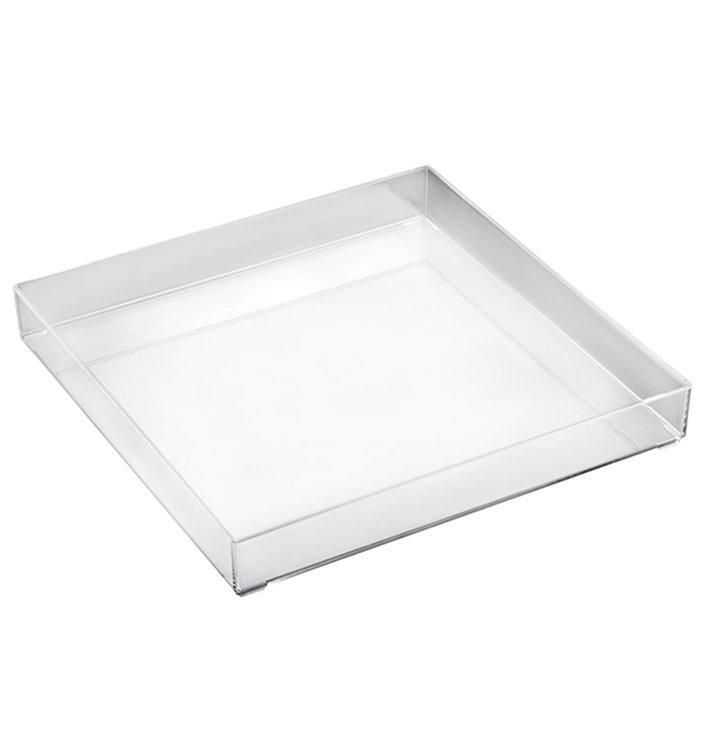 Plat Tray Transparent 30x30cm (1 Uté) Plat Tray Transparent 30x30cm (1 Uté)
