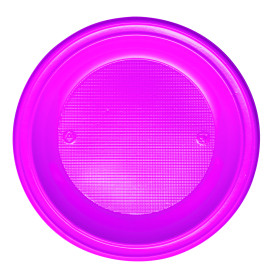 Plastic bord PS Diep fuchsia Ø22 cm (30 stuks) 