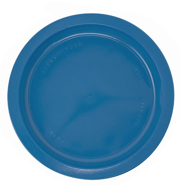 Assiette Plastique PS Plate Bleu Foncé Ø170mm (50 Unités)