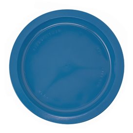 Plastic bord PS Plat donkerblauw Ø17 cm (1100 stuks)
