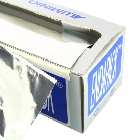 Aluminium folie wrap met Dispenser Box 40cmx300m 4Kg (6 stuks)