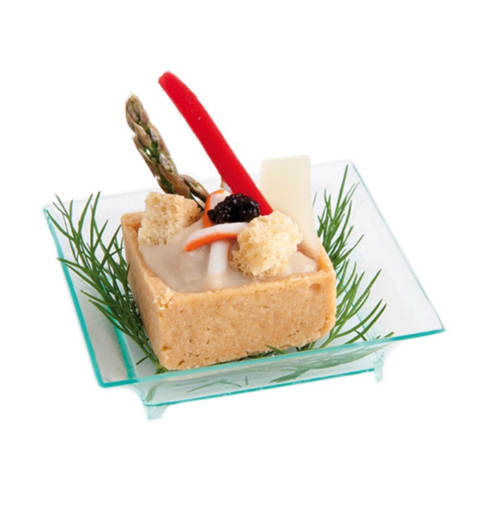 Saucières Dégustation Salsa Vert Transp. 6,5x6,5x1,5cm (30 Utés) Saucières Dégustation Salsa Vert Transp. 6,5x6,5x1,5cm (30 Utés)