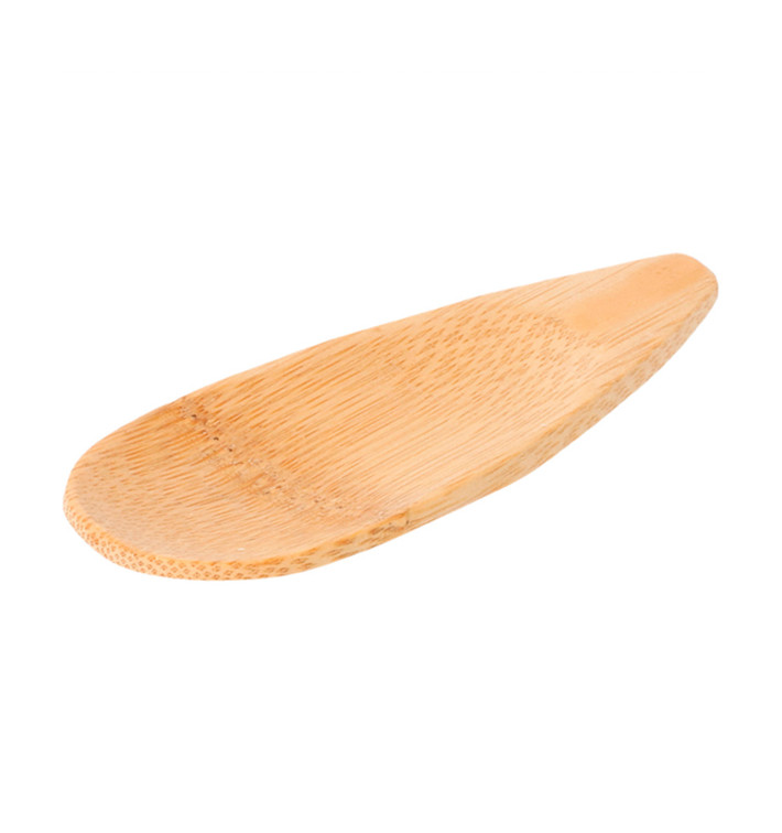 Bamboe proeving lepel 10x4cm (24 stuks) Bamboe proeving lepel 10x4cm (24 stuks)