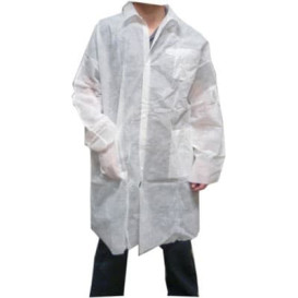 Blouse PP Blanc Velcro et Avec Poches XL 