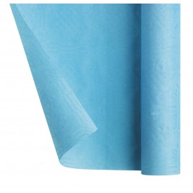 Papieren tafelkleed rol lichtblauw 1,2x7m (1 stuk)