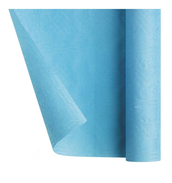 Papieren rol lichtblauw 1,2x7m stuks)