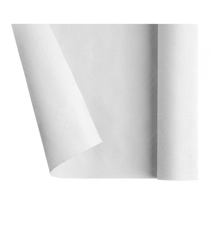 Papieren tafelkleed rol wit 1,2x7m (25 stuks)