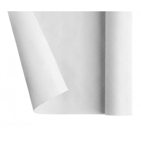 Papieren tafelkleed rol wit 1,2x7m (25 stuks)