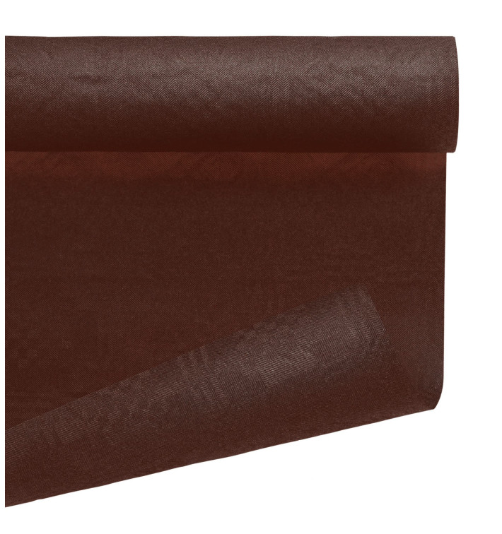 Nappe en Papier en Rouleau Chocolat 1,2x7m (25 Utés) Nappe en Papier en Rouleau Chocolat 1,2x7m (25 Utés)