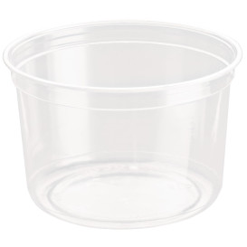 Récipient Plastique rPET DeliGourmet 16Oz/473ml (500 Utés)