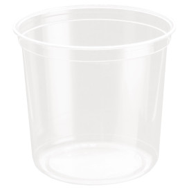 Plastic deli Container rPET "DeliGourmet" 24 Oz/710ml (500 stuks)