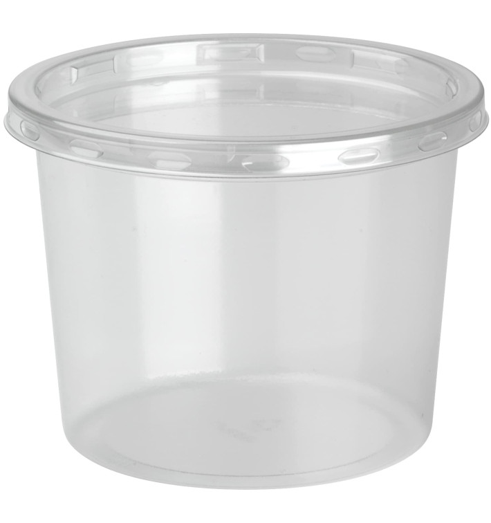 Plastic deli Container met Deksel rPET "DeliLite" 13,2Oz/374ml (50 stuks) Plastic deli Container met Deksel rPET "DeliLite" 13,2Oz/374ml (50 stuks)