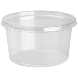 Récipient rPET DeliLite et Couvercle 19,4 Oz (300 Utés)