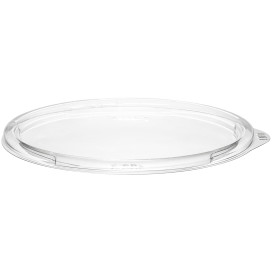 Plastic PET Deksel voor Saladekom Plat transparant Ø15cm (63 stuks) 