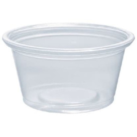 Pot à Sauce Plastique PP Trans. 25ml Ø48mm (2500 Utés)