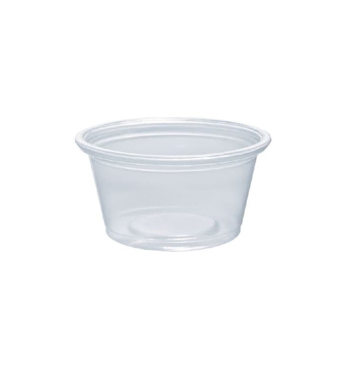 Plastic PP Soufflébeker transparant 25ml Ø4,8cm (2500 stuks) Plastic PP Soufflébeker transparant 25ml Ø4,8cm (2500 stuks)