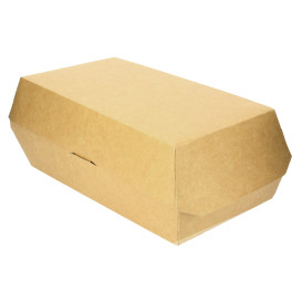 Papieren Sandwich Container kraft 20x10x8cm (200 stuks)