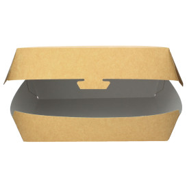 Papieren Sandwich Container kraft 20x10x8cm (200 stuks)