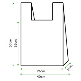 Sac à Bretelles 40x50cm Blanc (4000 Unités)