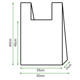 Sac à Bretelles 50x60cm Blanc (2000 Unités)