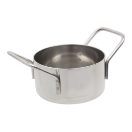 Mini Cocotte en Acier Inoxydable Ø8x4,5cm (6 Utés)