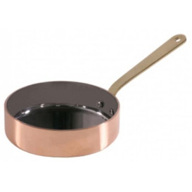 Mini Poêle en Acier Inoxydable Cuivre Ø12x3,5cm (1 Uté)