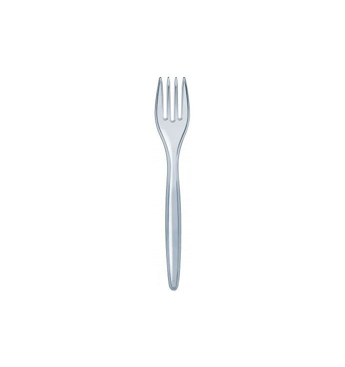 Fourchette Plastique Luxury transparente 175mm (100 Utés) Fourchette Plastique Luxury transparente 175mm (100 Utés)