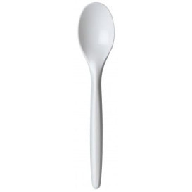 Cuillère Plastique Luxury Blanche 175mm(100 Unités)
