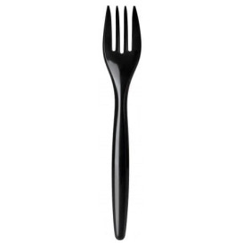 Fourchette Plastique Luxury Noire 175mm (2.000 Unités)
