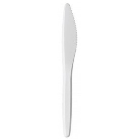 Couteau Plastique Luxury Blanc 175mm (2.000 Unités)