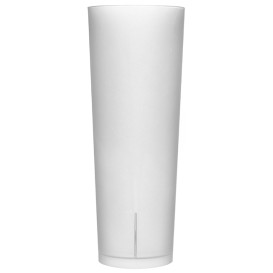 Gobelet Tube Réutilisable PP Translucide 330ml (10 Utés)