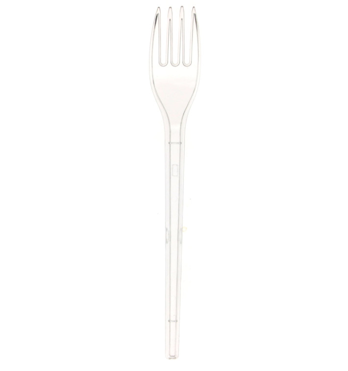 Fourchette Plastique PS Transparent 170mm (100 Unités) Fourchette Plastique PS Transparent 170mm (100 Unités)