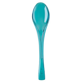 Cuillère Plastique Fly turquoise Transp. 145mm (50 Unités)